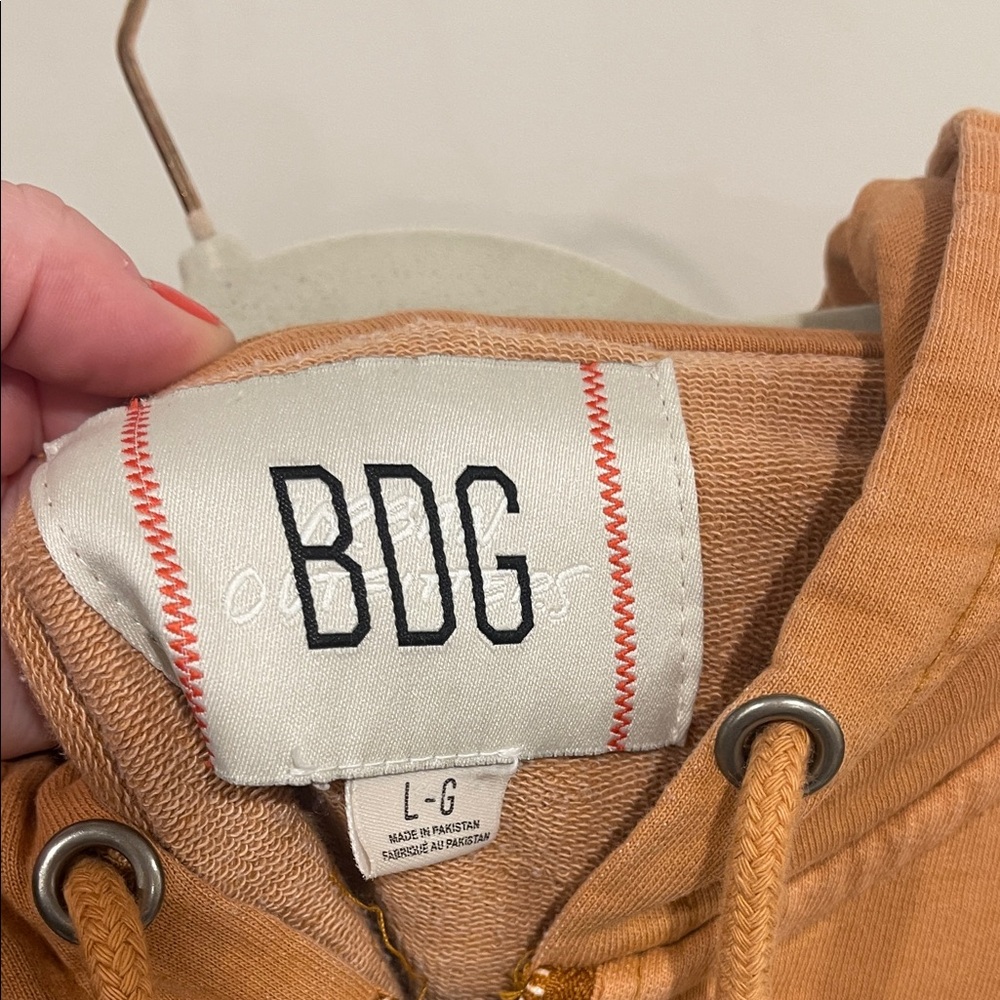 BDG Camel Zip-Up Hoodie - Picture 2 of 3